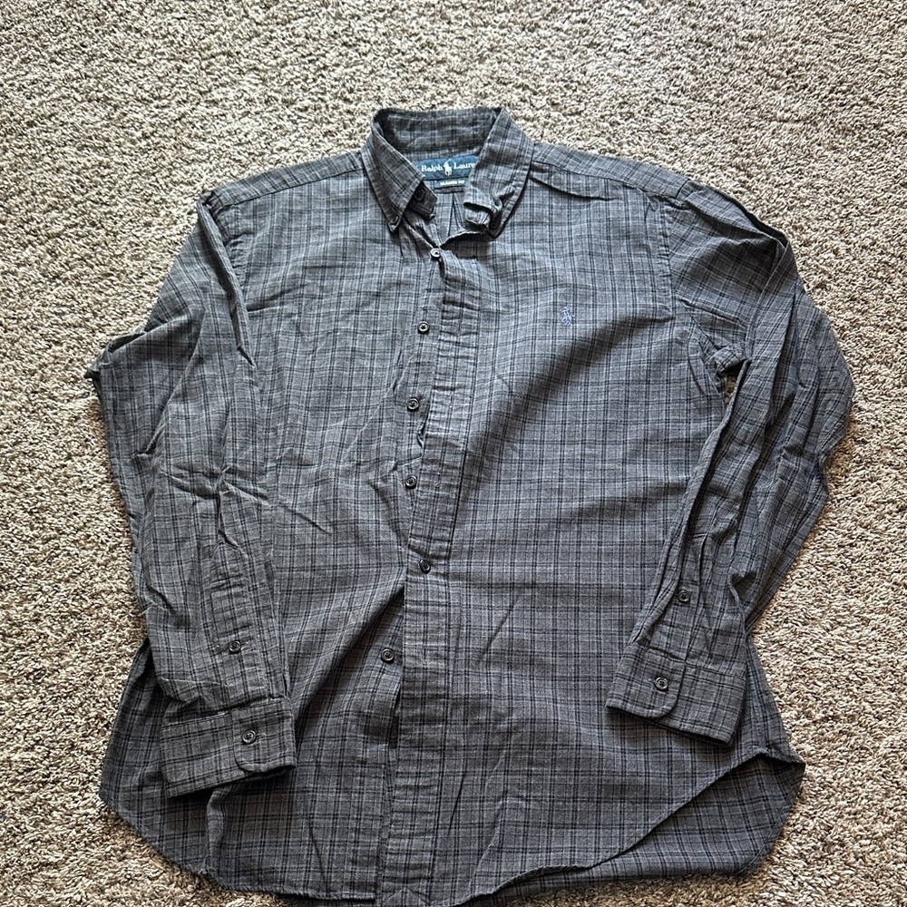 Ralph Lauren Charcoal Button-Down Shirt